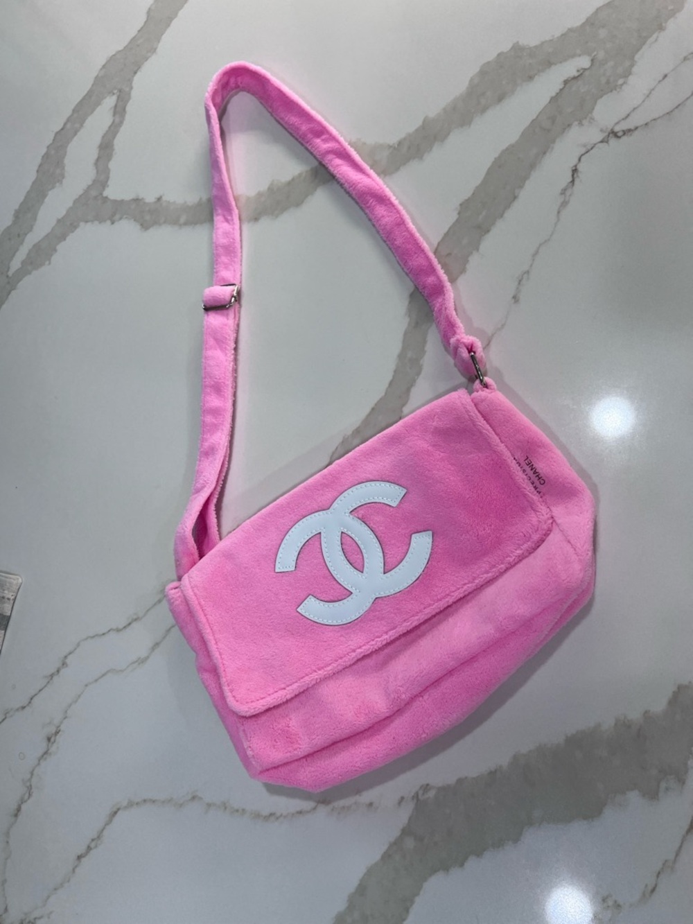 New Chanel Precision Beauty Line fleece Crossbody Bag